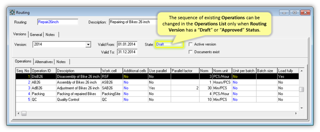 Prodmaster How To Change The Sequence Of Operations